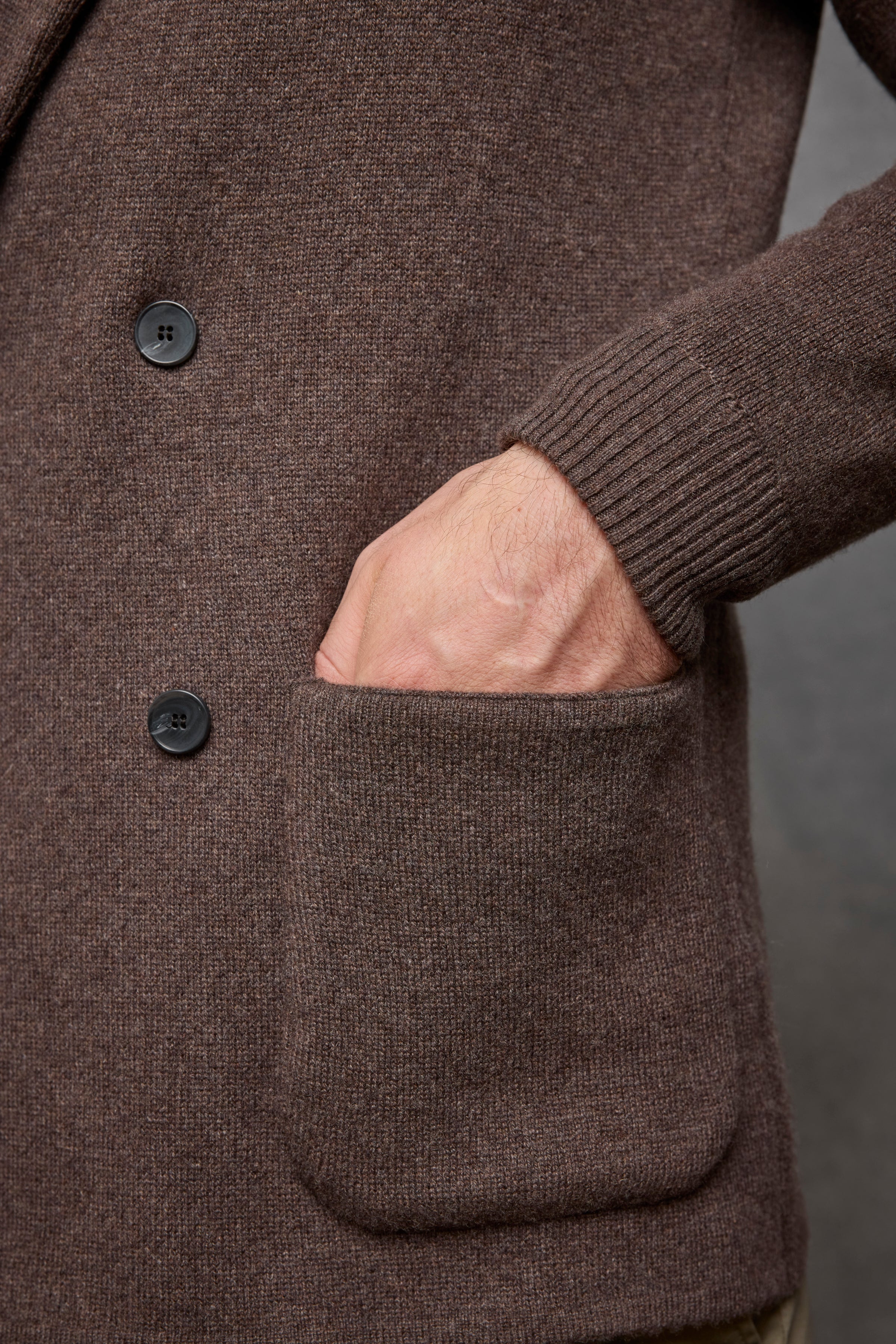 SMC Double Breasted Knitted Blazer