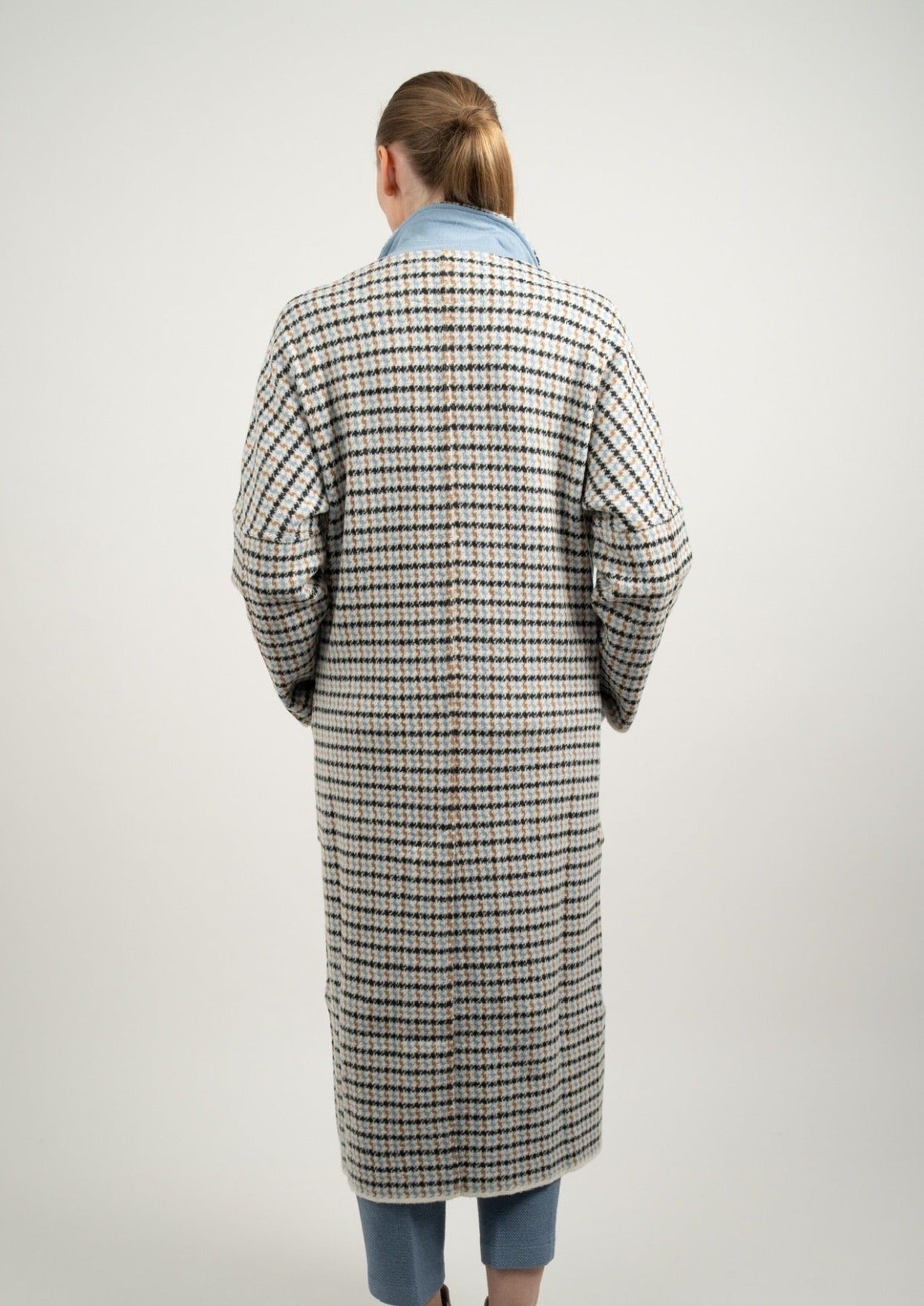 Wool Check Coat