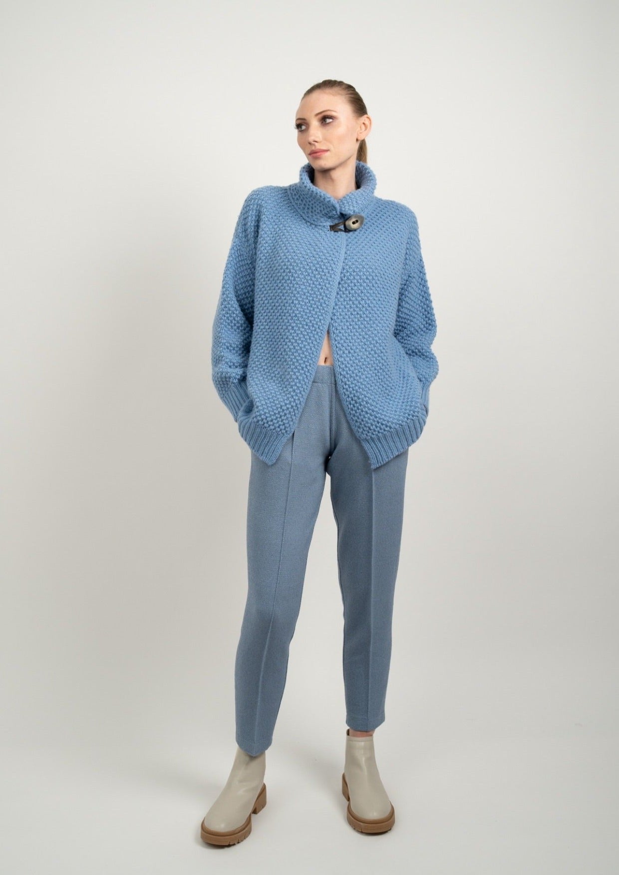 Pantaloni Knitted Wool Trousers