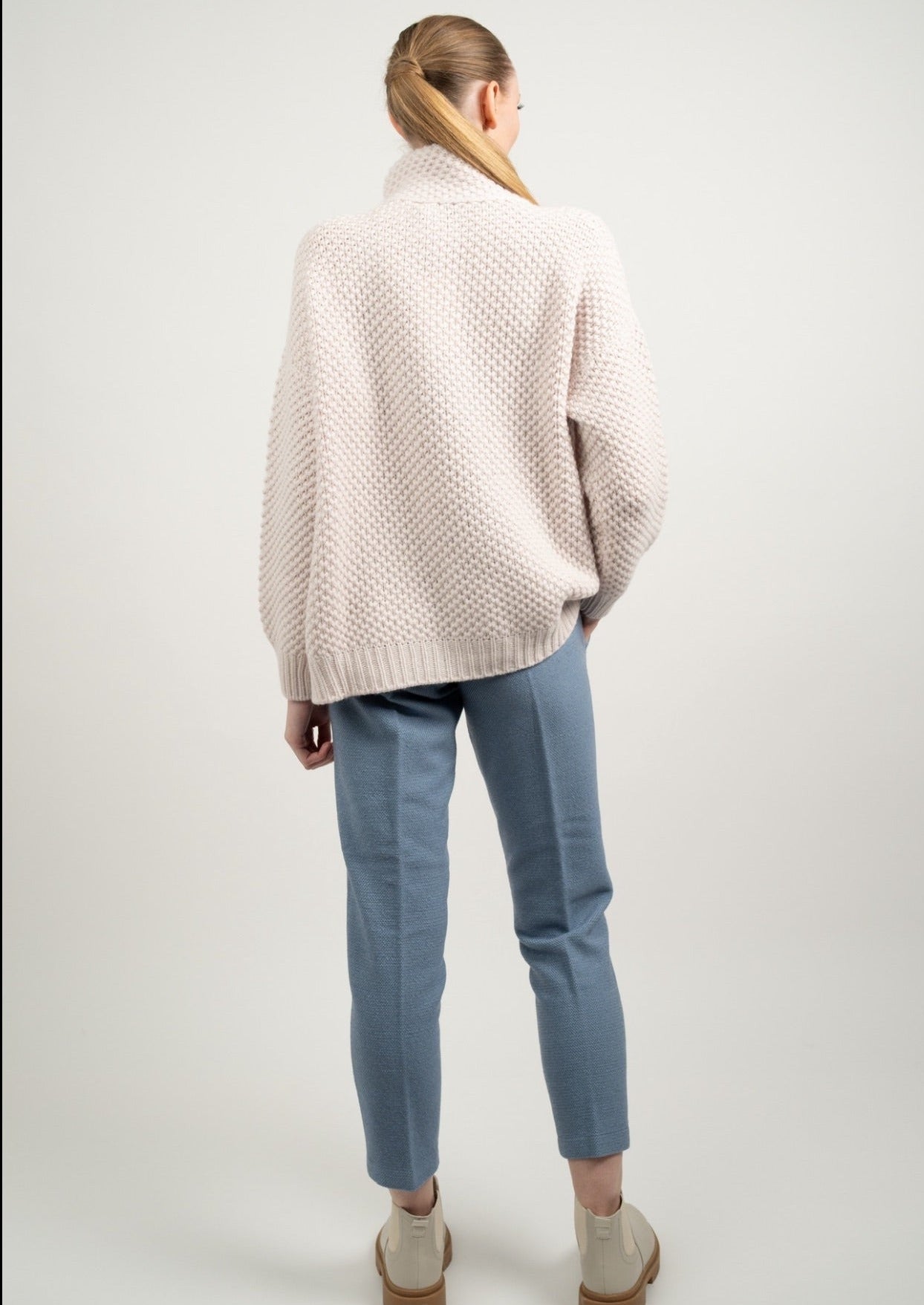 Cashmere heavy knit cardigan
