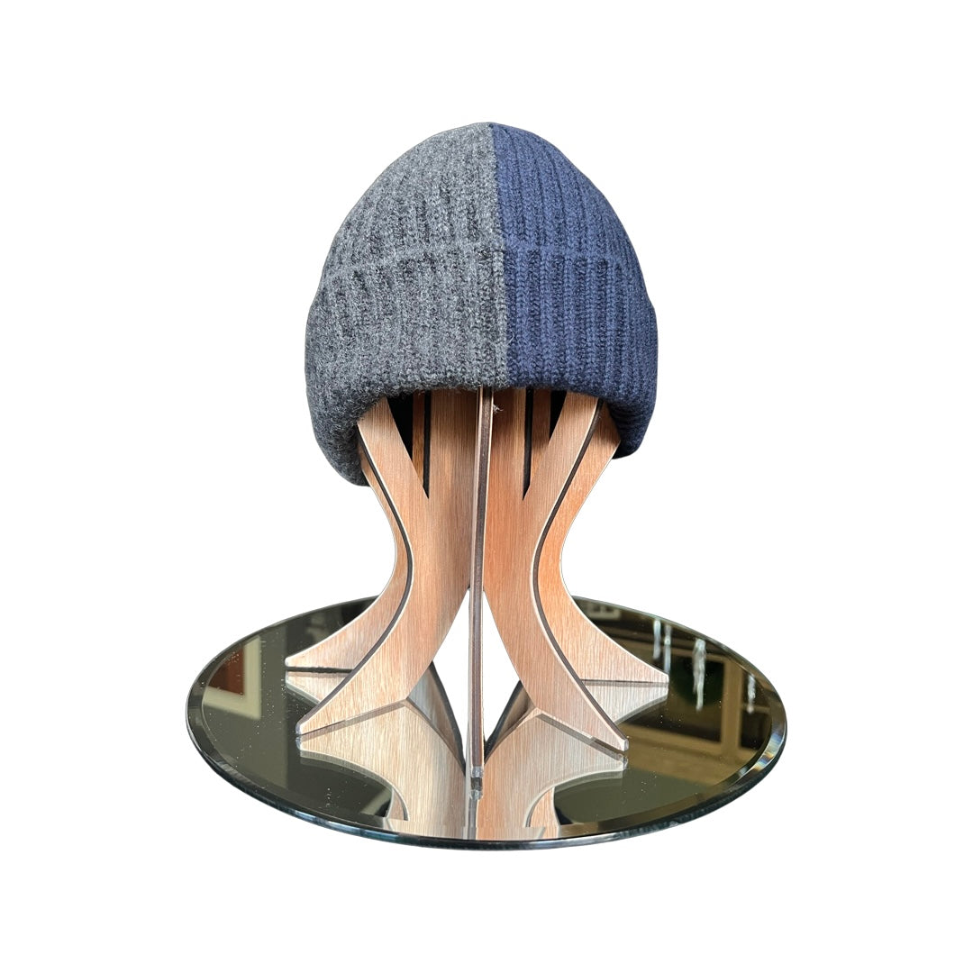 Bi Colour Cashmere Beanie