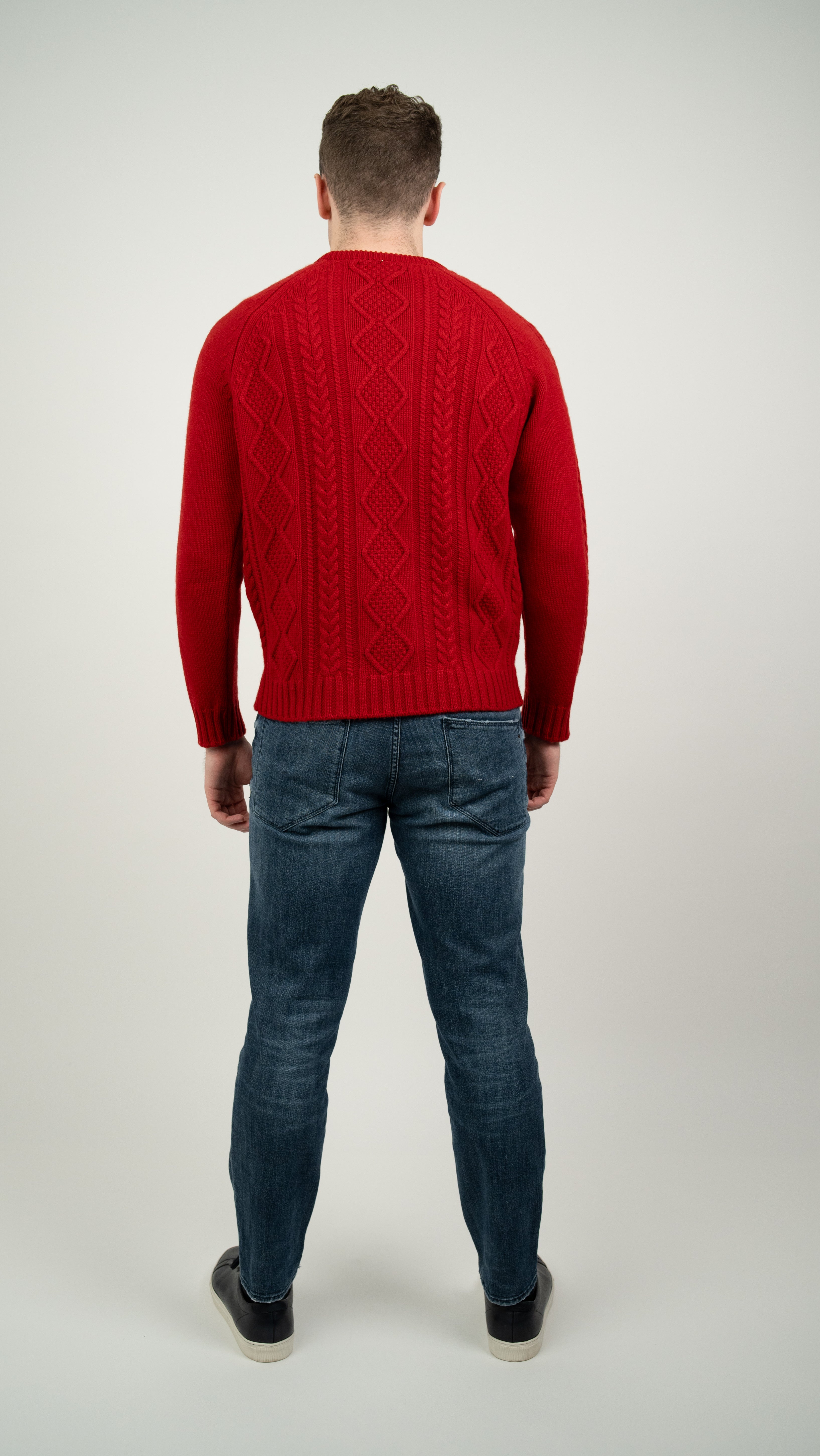 Unisex Aran Stitch crew