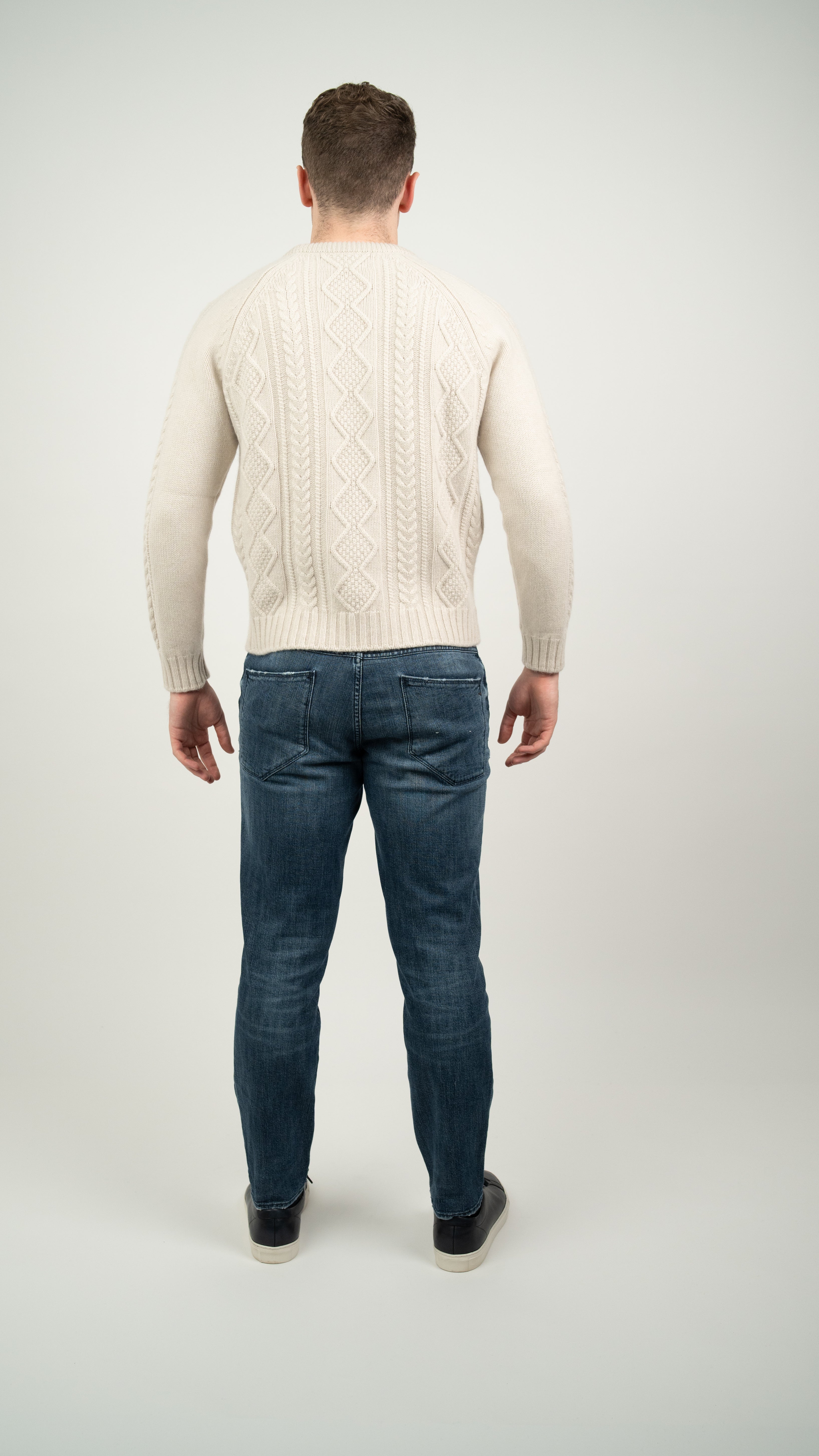 Unisex Aran Stitch crew