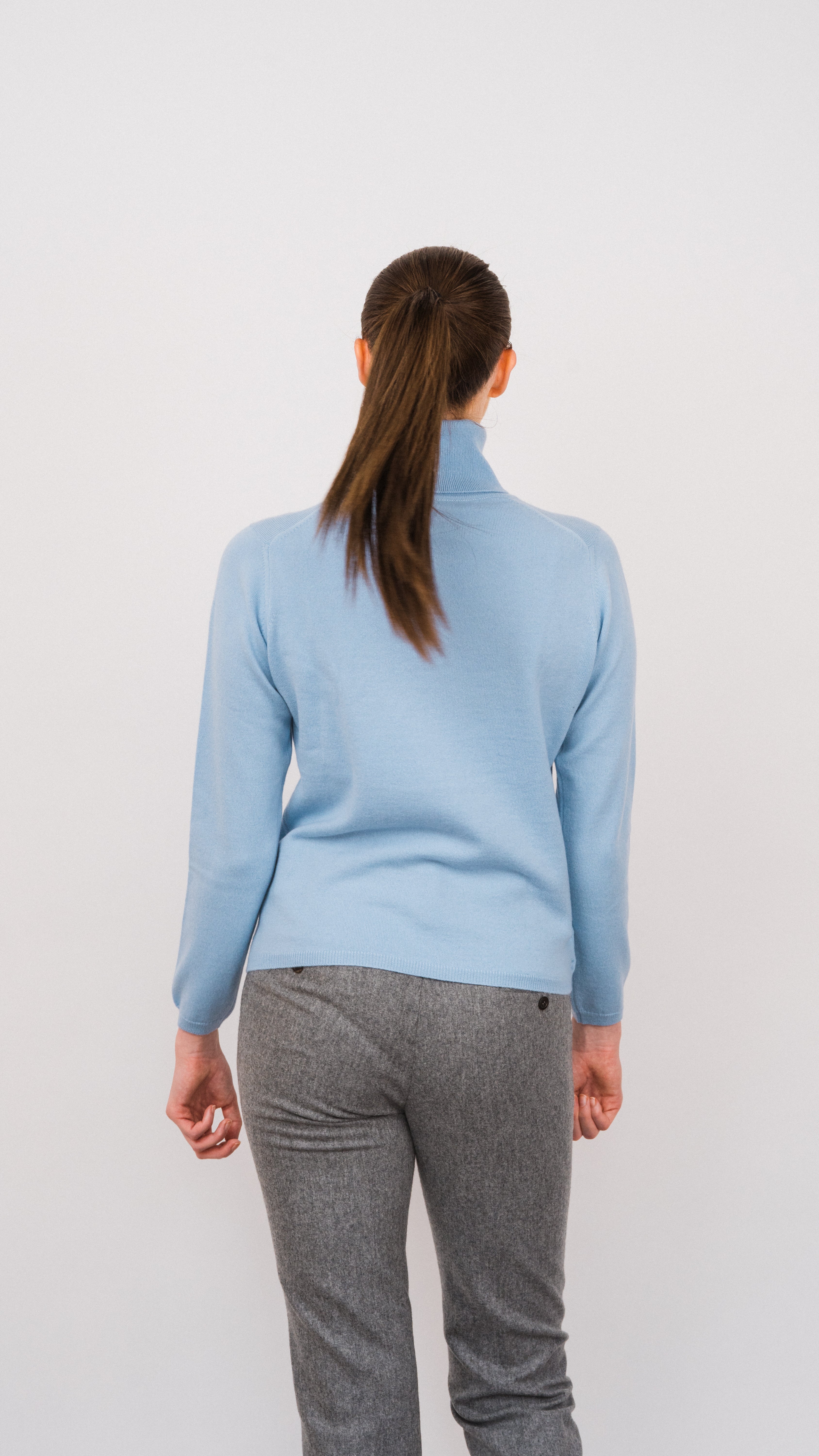 Charlotte Roll Collar Pure Cashmere