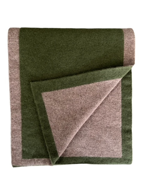 Edge Contrast Cashmere Scarf