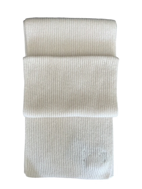 Fine Ribbed Cashmere Scarf