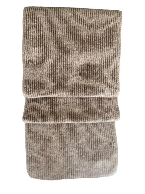 Fine Ribbed Cashmere Scarf