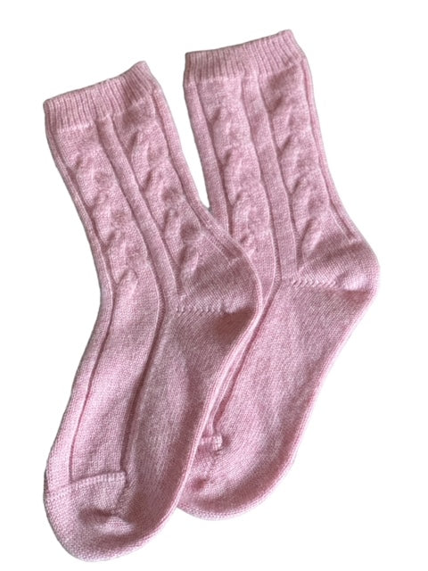 Cashmere Cable Bedsocks