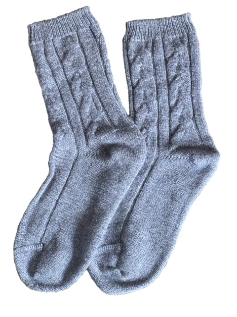 Cashmere Cable Bedsocks