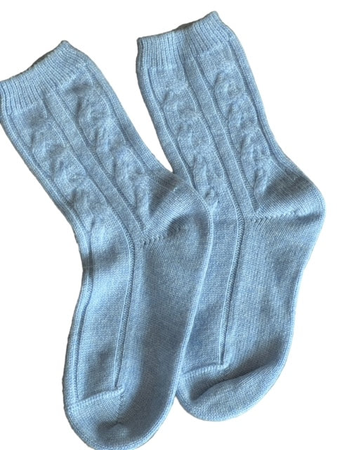 Cashmere Cable Bedsocks