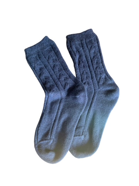 Cashmere Cable Bedsocks