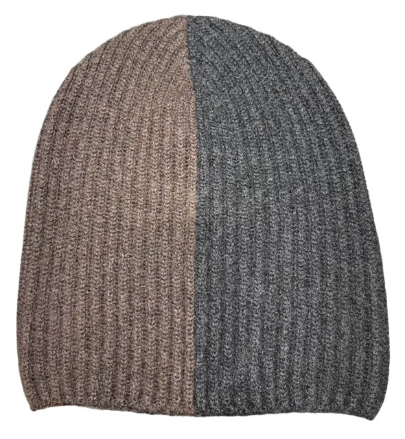 Bi Colour Cashmere Beanie