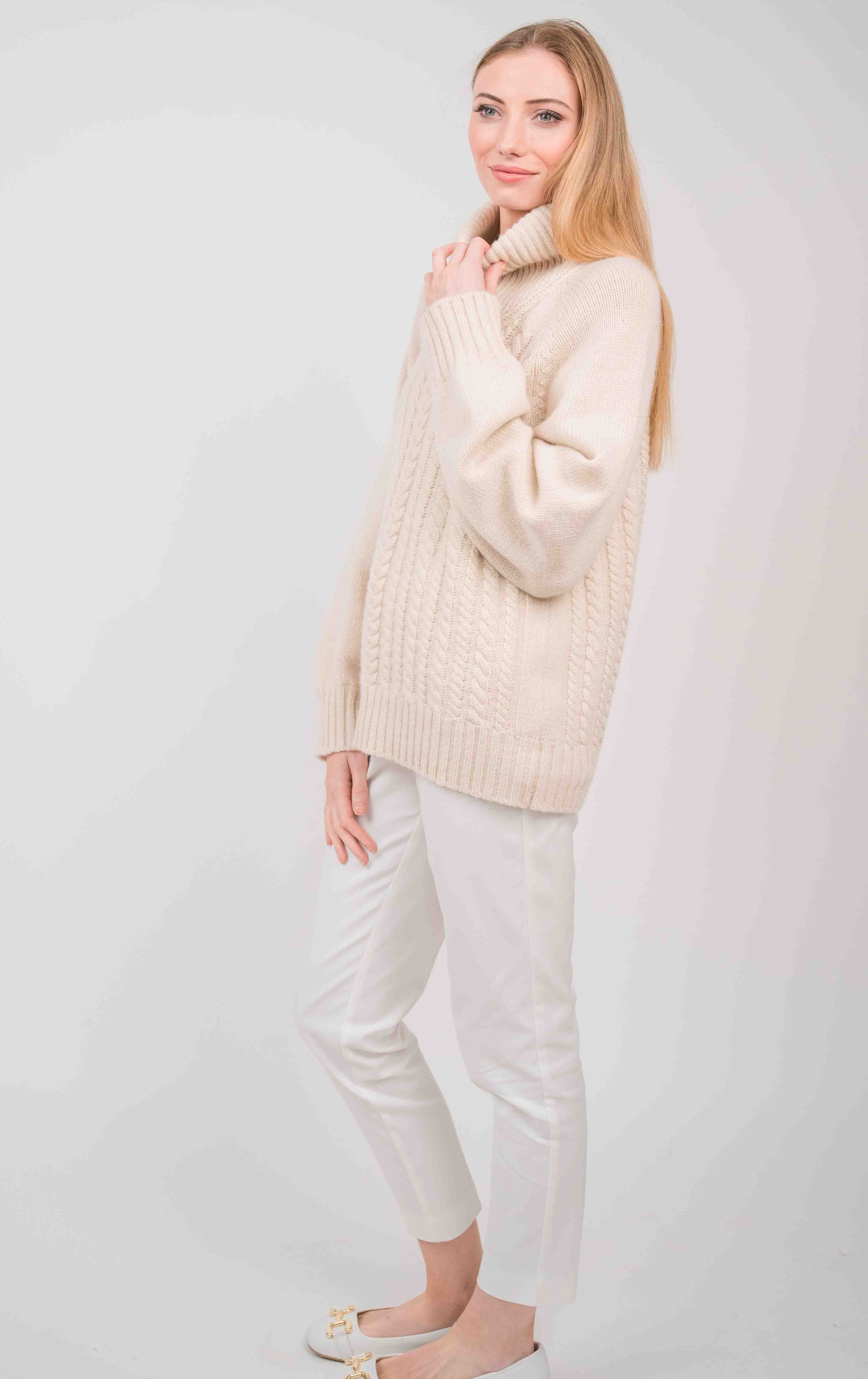 Vara Funnel Neck Ladies Cashmere