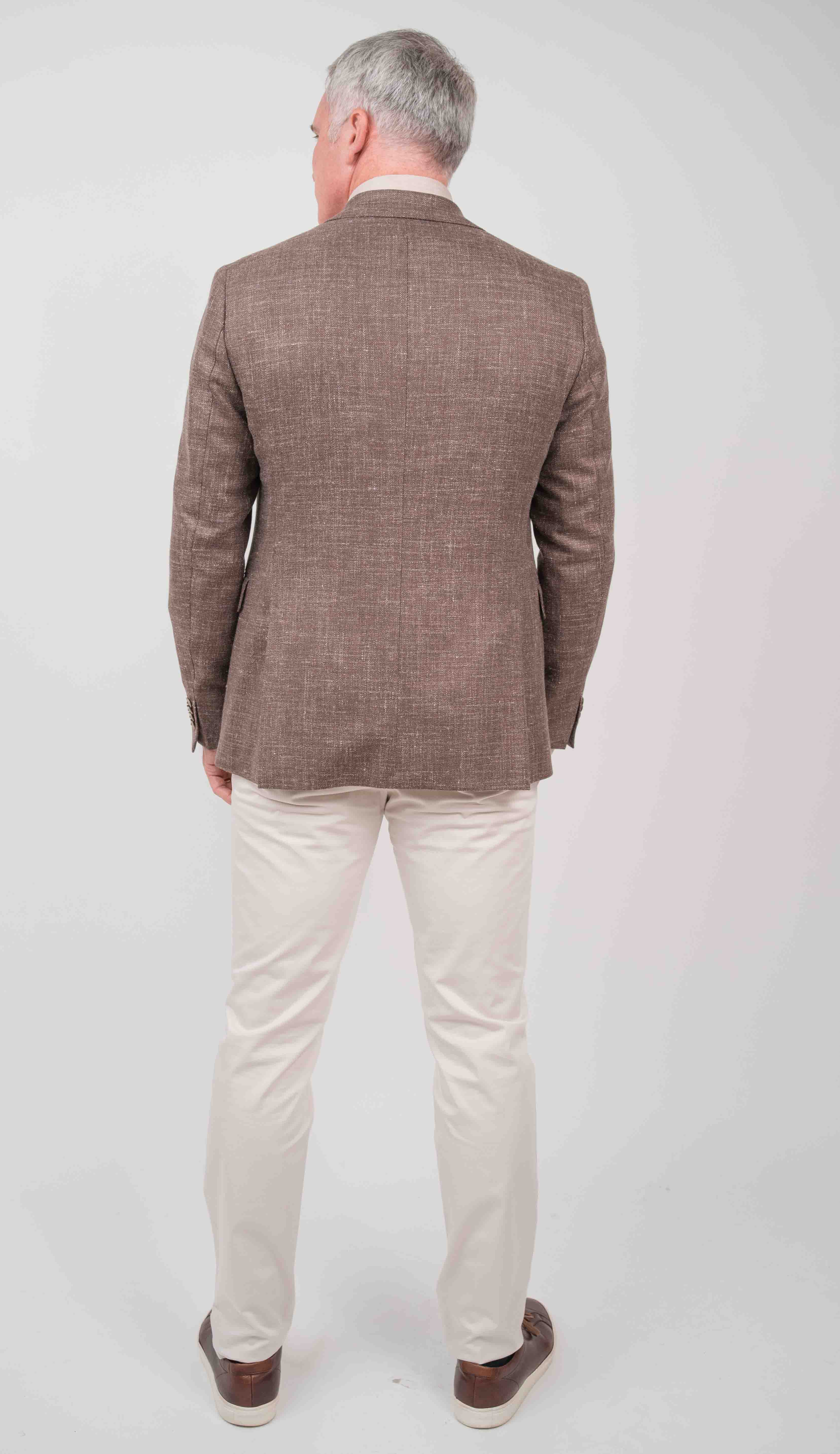 Linen and Wool Blend Blazer