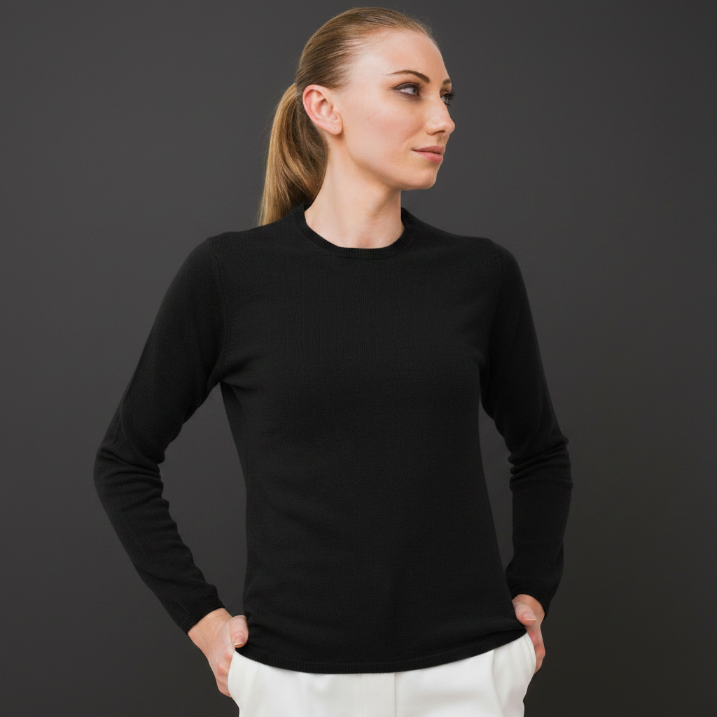 Charlotte Crew Neck in Black