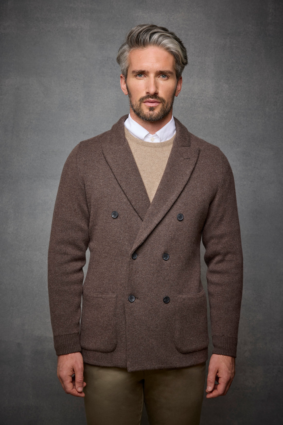 SMC Double Breasted Knitted Blazer