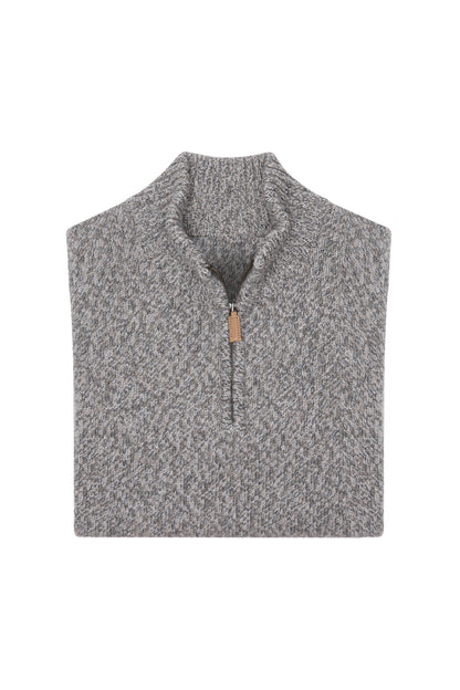 Marl Cashmere 1/4 Zip