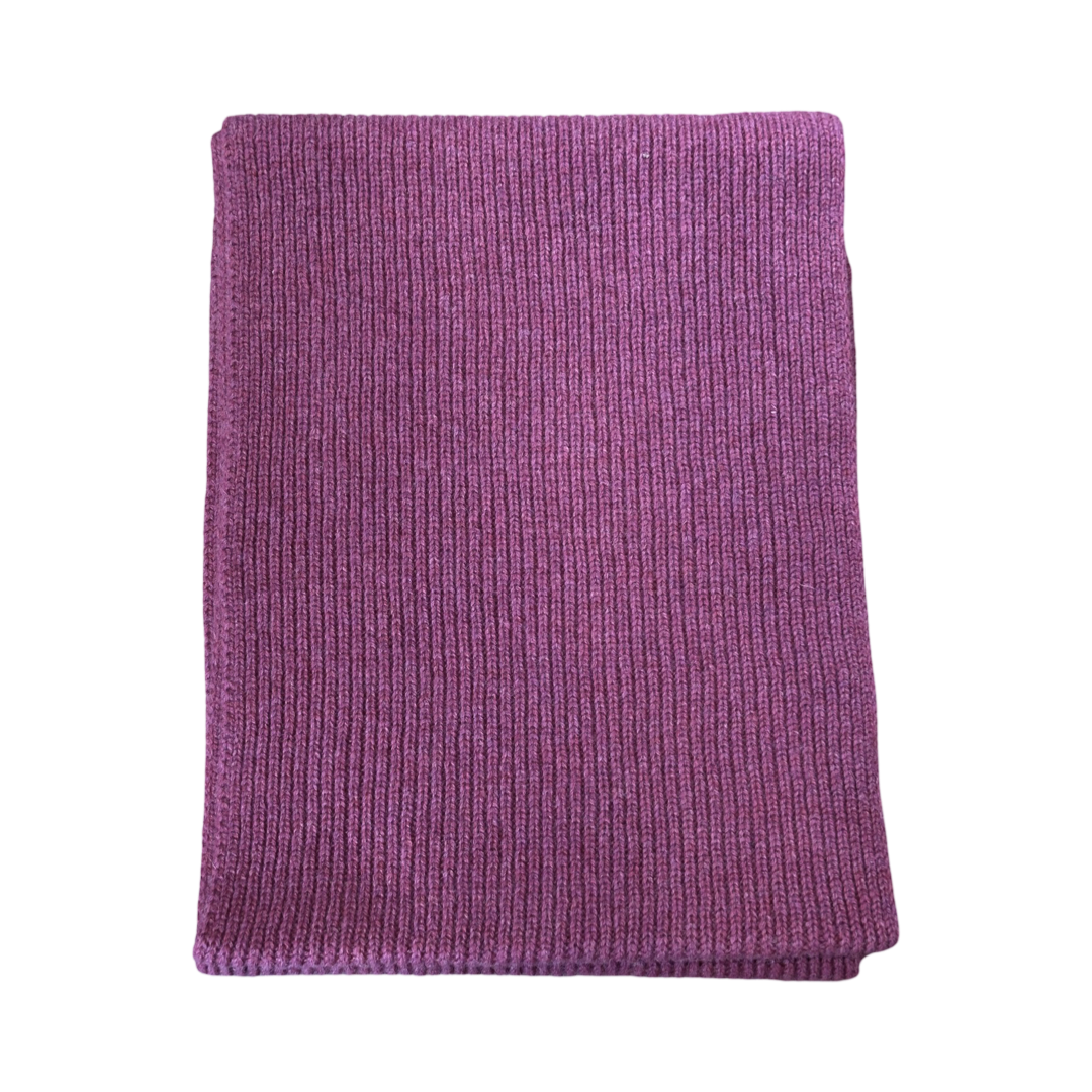 Fine Ribbed Cashmere Scarf