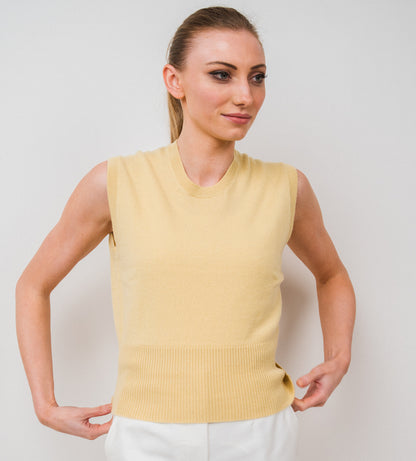 Cropped Crew Tank Top