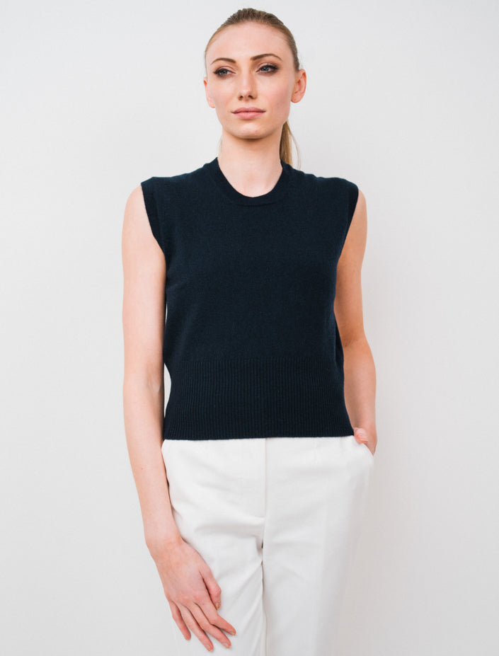 Cropped Crew Tank Top