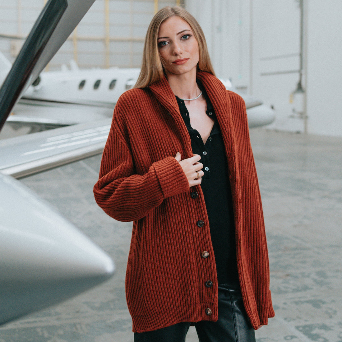 Yacht Shawl Collar Cardigan