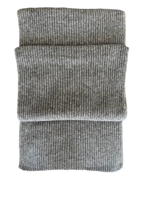 Fine Ribbed Cashmere Scarf