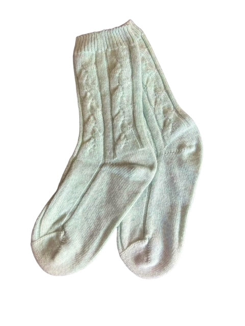 Cashmere Cable Bedsocks
