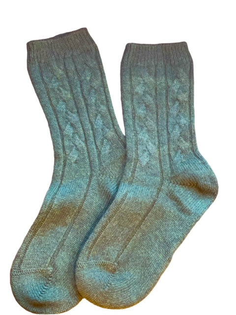 Cashmere Cable Bedsocks