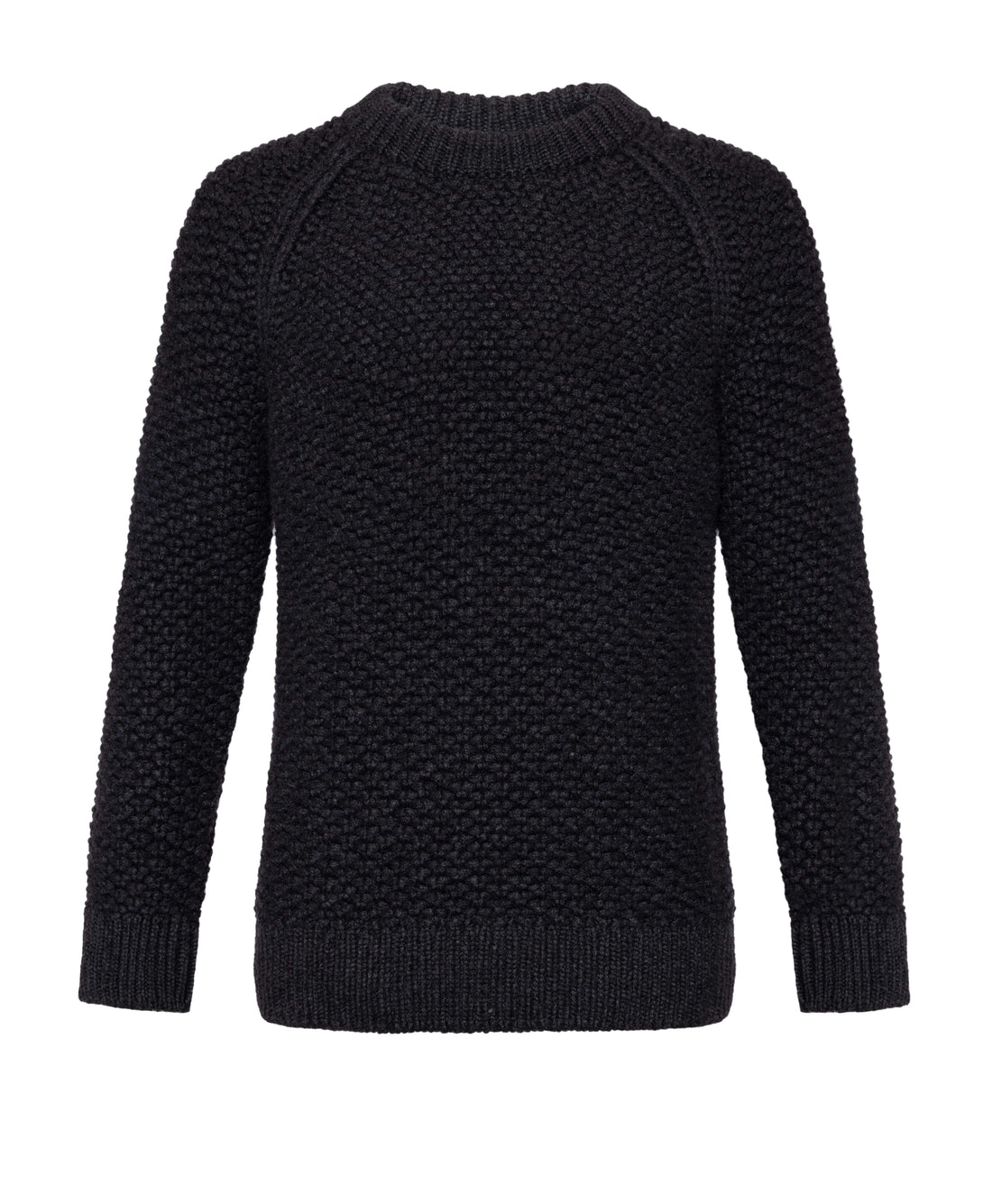 Blackberry Stitch Stand Collar Crew