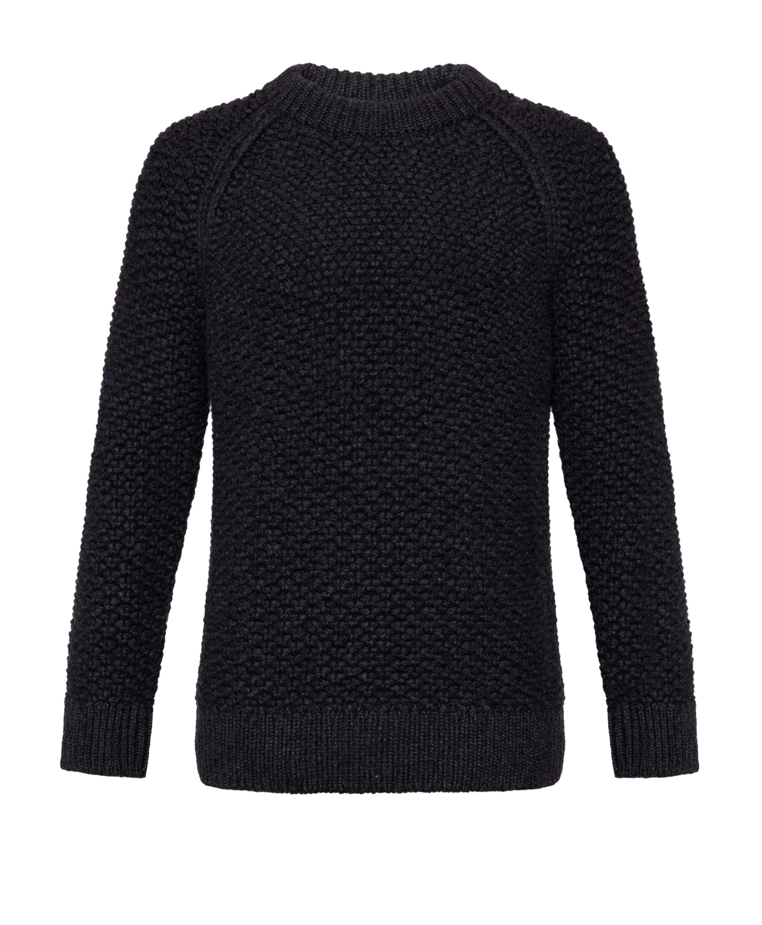 Blackberry Stitch Stand Collar Crew