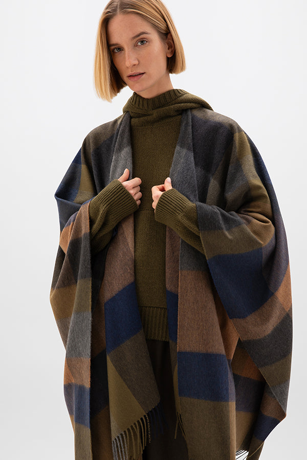 Woven Cashmere Cape